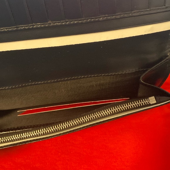 NWOT [Bally] Luxury Black Leather Bi-Fold Long Wallet Mens or Womens w/ Dust Bag - Picture 6 of 15